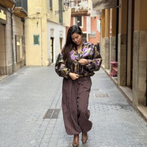 PANTALON GLOBO RAYAS